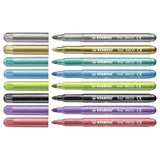 Stabilo Trio Deco Metallic Felt -Tip Pens 8st. - afbeelding 3