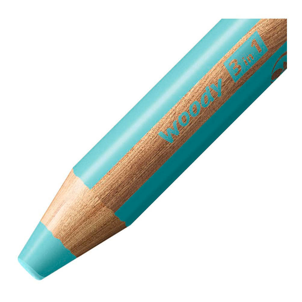 Stabilo Woody 3in1 Bleistifte - 6 Farben + Bleistift schärfer