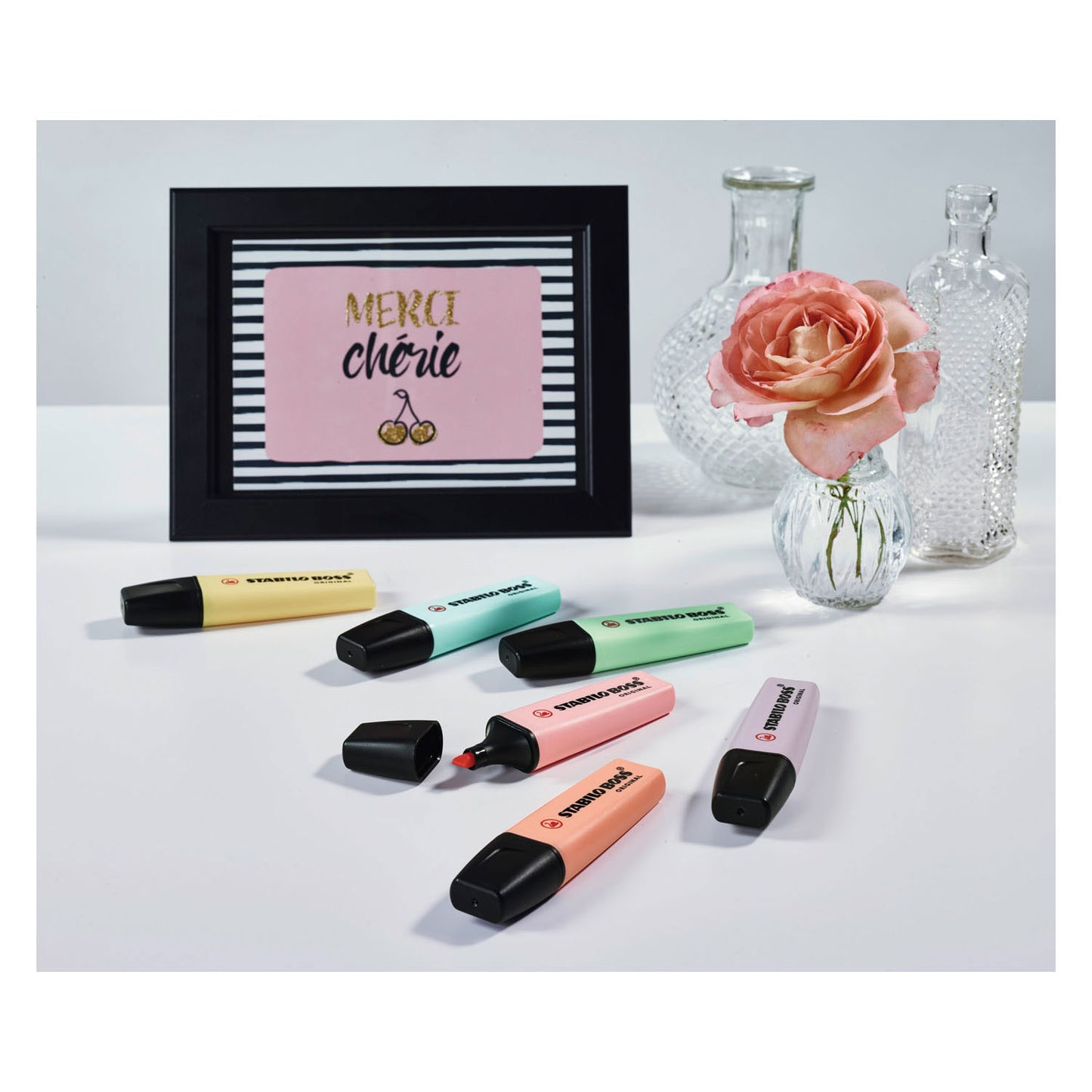 Stabilo Boss Original Pastell – Textmarker – Set mit 4 Stück