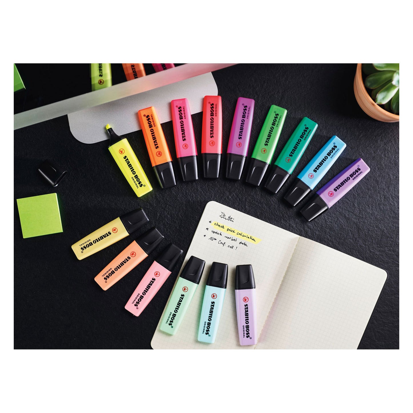 Stabilo Boss Original Pastell – Textmarker – Set mit 4 Stück