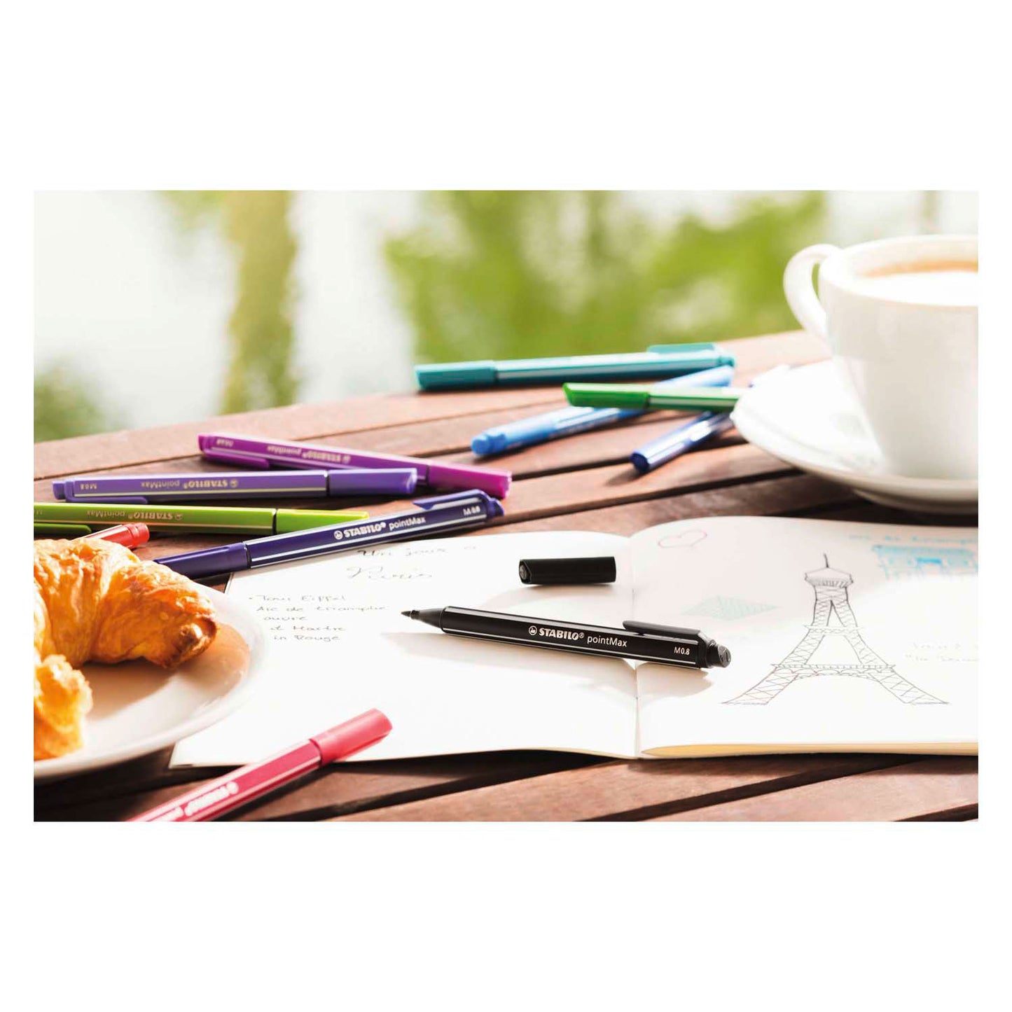 Stabilo Pointmax Fineliners Pastell, 8st.
