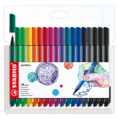Stabilo Pointmax Fineliners, 18.