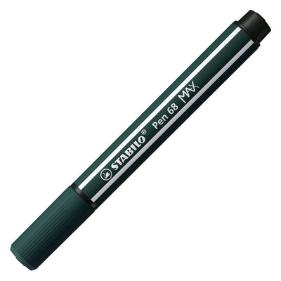 Stabilo Pen 68 Max Filz -Tip -Stift mit einem dicken Meißelpunkt Erde grün