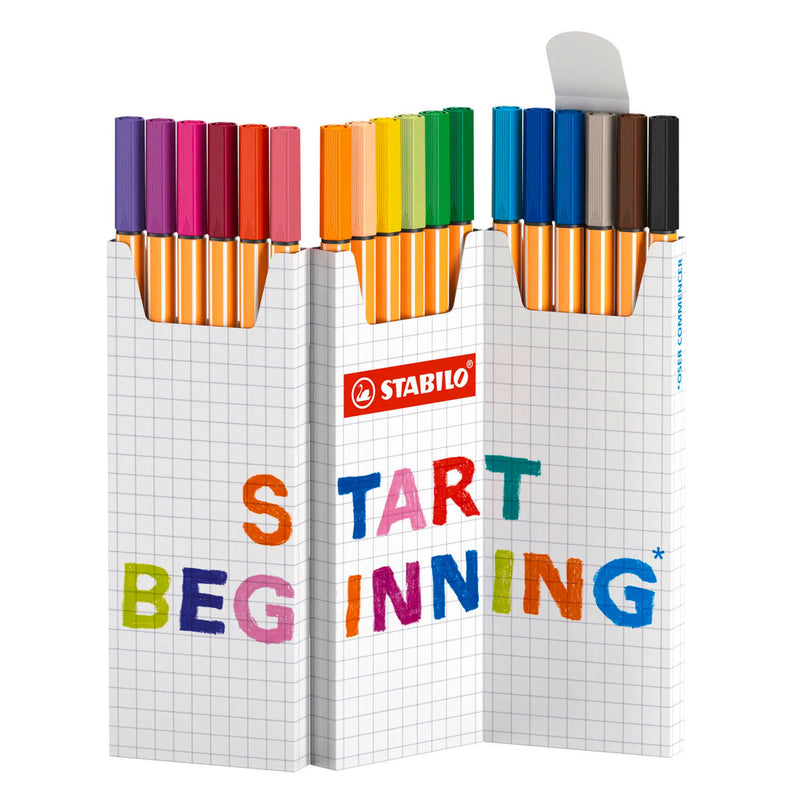 Stabilo Punkt 88 Schreibtischset Beginnen Sie mit 18 Teilen beginnen