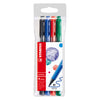 Stabilo Pointmax Fineliner – Ultramarin, Schwarz, Karminrot, Grün