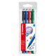 Stabilo Pointmax Fineliner – Ultramarin, Schwarz, Karminrot, Grün