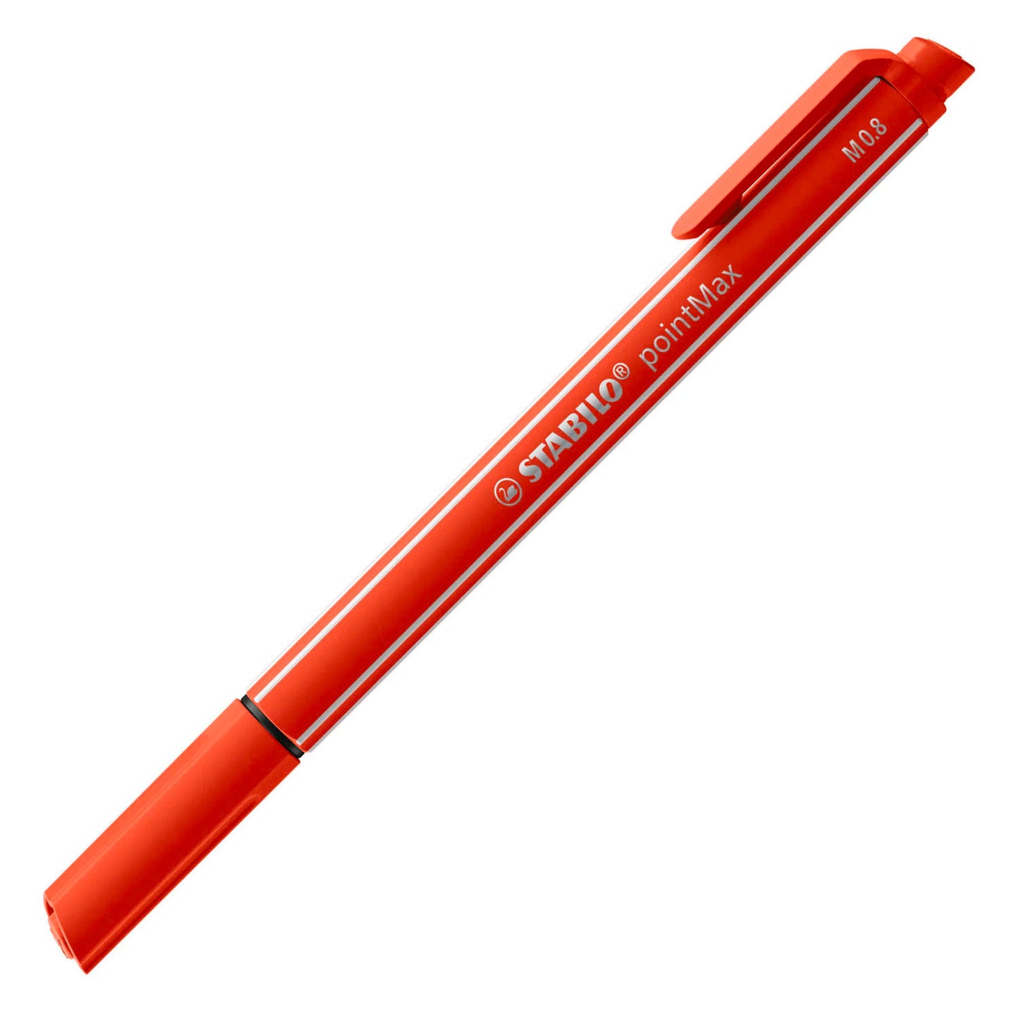 Stabilo Pointmax Fineliner – Ultramarin, Schwarz, Karminrot, Grün