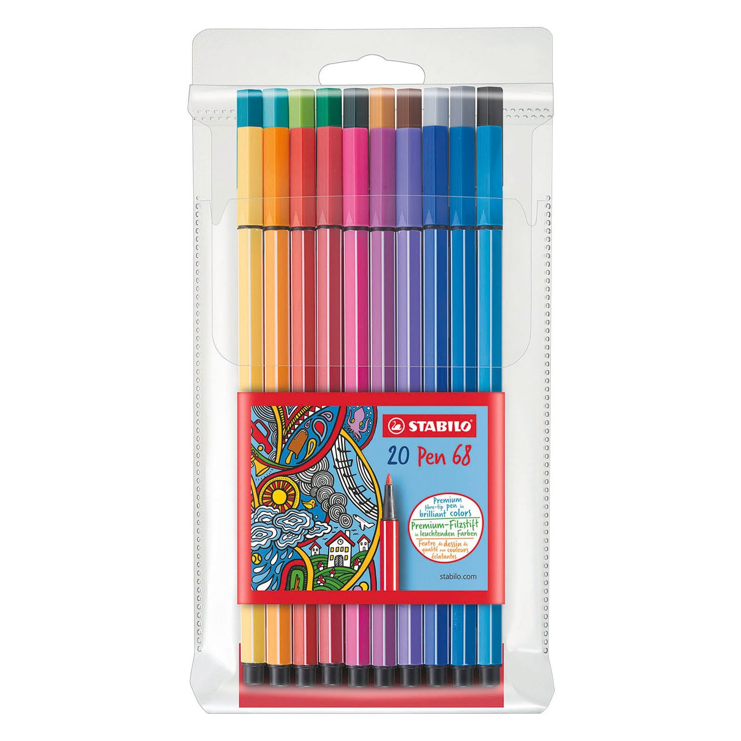 Stabilo Pen 68 Filzstifte - 20 Stk.