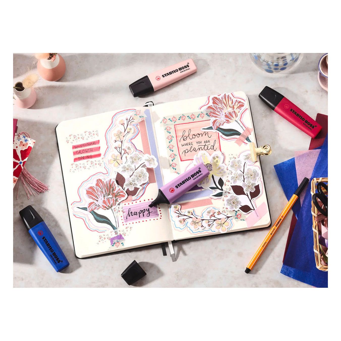 Stabilo Boss Wildflower-Highlighter – Grauviolett