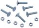 Dresselhaus Trusss-Head Bolt M6x30 Quadrathals W. Nuts