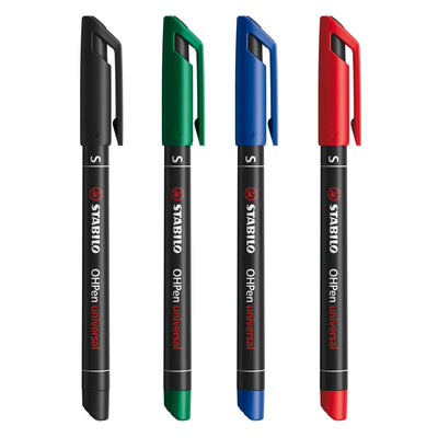 Stabilo Ohpen Superfine Permanentmarker im Etui - 4 Stk.