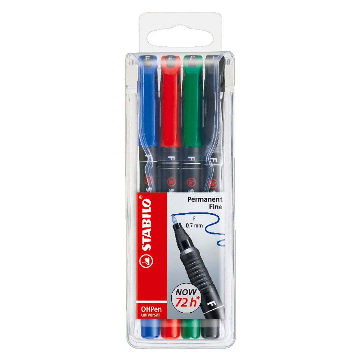 Stabilo ohpen feiner Permanentmarker im Etui - 4 Stk.