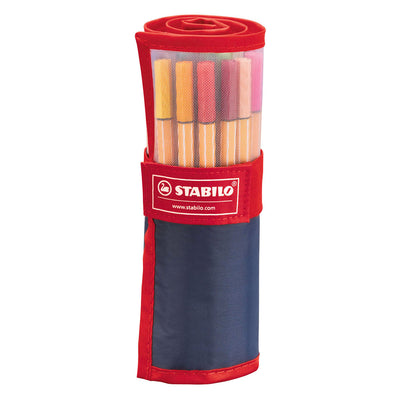 Stabilo point 88 – Premium Fineliner 0,4 mm – Rollenset – mit 25 verschiedenen Farben