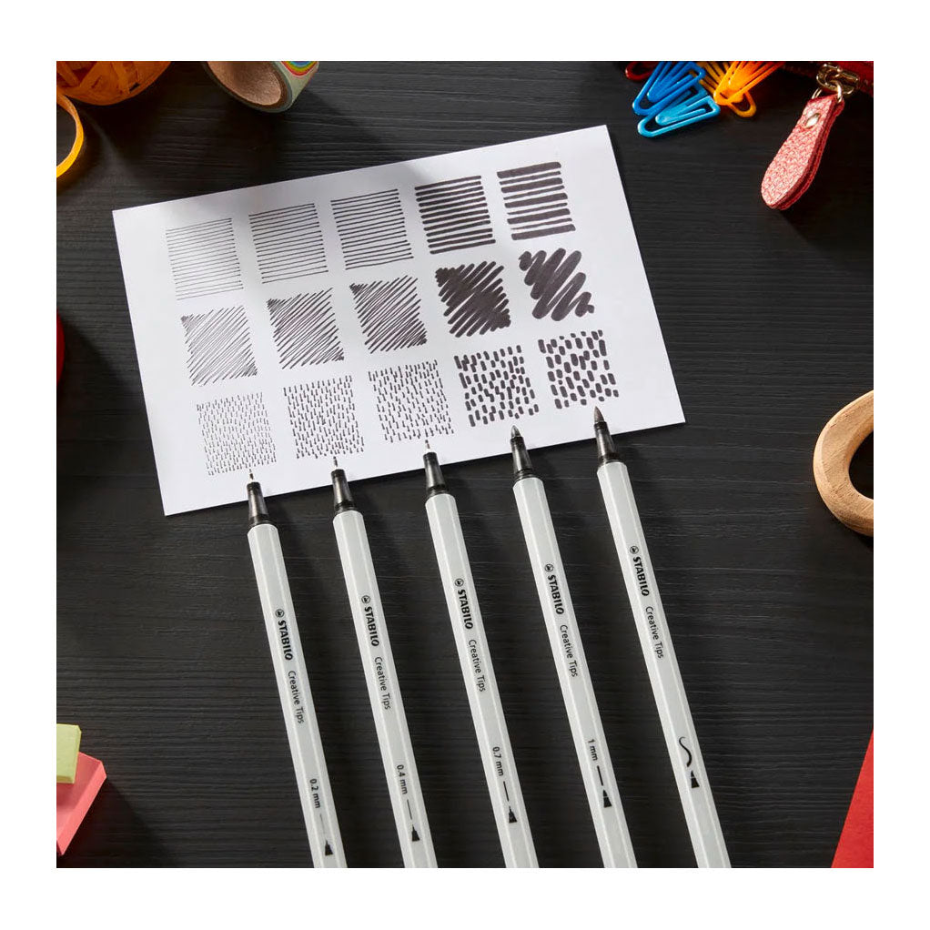 Stabilo Kreativspitzen Arty Pens verschiedene Spitzenstärken - 10 Stk.