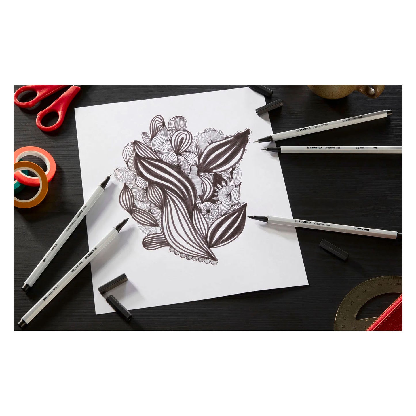 Stabilo Kreativspitzen Arty Pens verschiedene Spitzenstärken - 10 Stk.