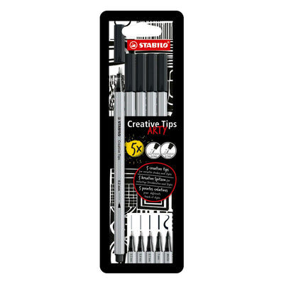 Stabilo Kreativspitzen Arty Pens Schwarz - 5 Stk