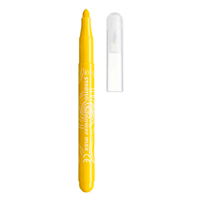 Stabilo Power Max – Filzstift – mit extra dicker Spitze 3,0 mm – Etui mit 12 Farben