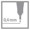 Stabilo point 88 Fineliner schwarz - 3 Stk.