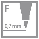 Stabilo write-4-all fein (0,7 mm) Permanentmarker – 4 Stk. - afbeelding 4