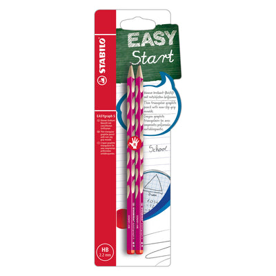 Stabilo easygraph s hb Rechtshänder-Graphitstifte rosa - 2 Stk.