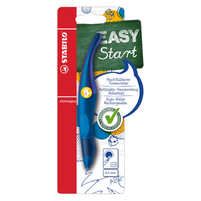 Stabilo easyoriginal – ergonomischer Tintenroller – Linkshänder – blaue Tinte – Holograph Edition – nachfüllbar – blau