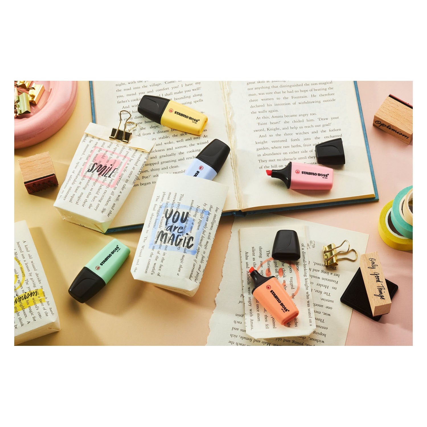 Stabilo Boss Mini Pastell-Textmarker – 5 Stk.