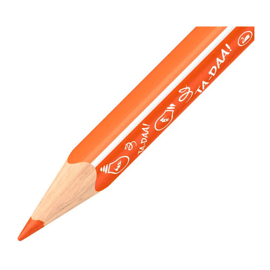 Stabilo Trio dick – dreieckige Buntstifte mit extra dicker Mine – Animal Vibes – Etui mit 12 Farben