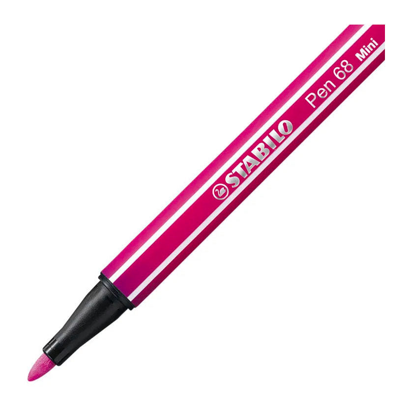 Stabilo Pen 68 Mini – Premium-Filzstift – Animal Vibes – Etui mit 8 Farben + Aufkleber