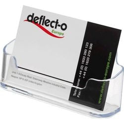 Visitenkartenhalter deflecto de70101 transparent
