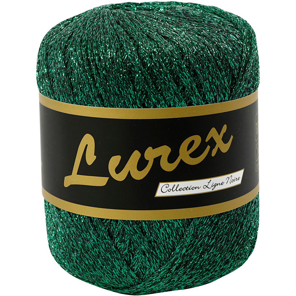 Kreativfirma Lurex Glittergarn grün, 160 m
