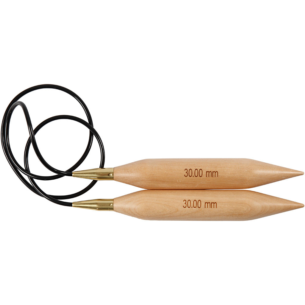 Creativ Company Rundstricknadeln, L: 150 cm, Stärke 30 mm, 1 Stück