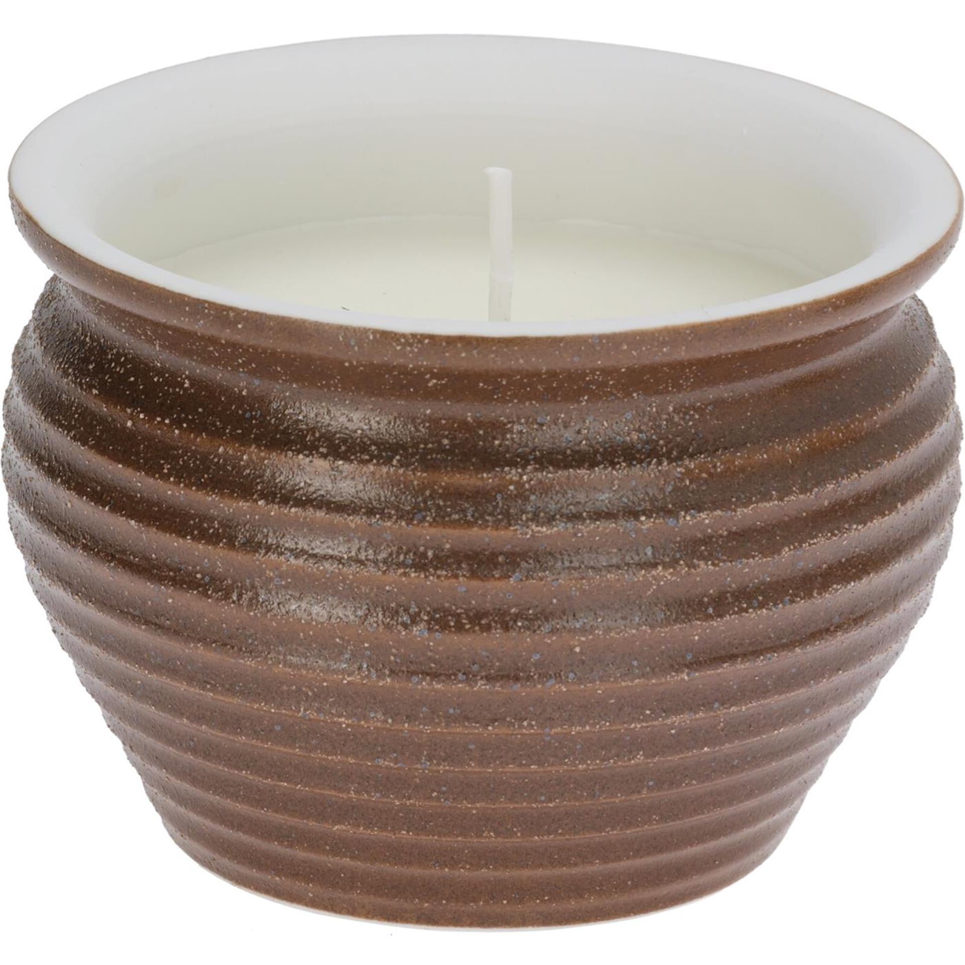 Profi-Gartenkerze Citronella im gerippten Glas