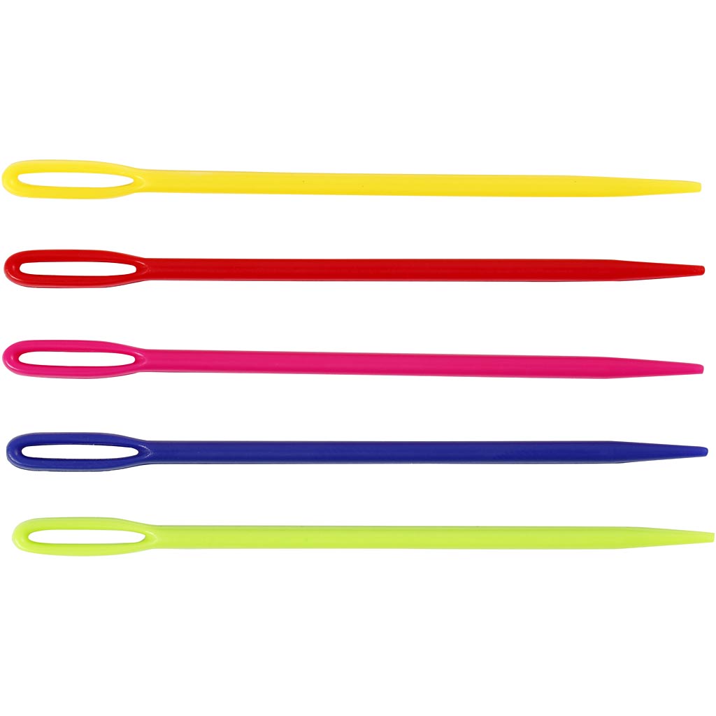 Creativ Company Garnnadel, L: 7 cm, verschiedene Farben, 5 Stück 1 Box