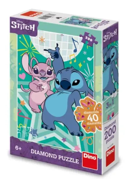 Puzzle 200 Teile mit 40 Diamanten, um darauf zu kleben
