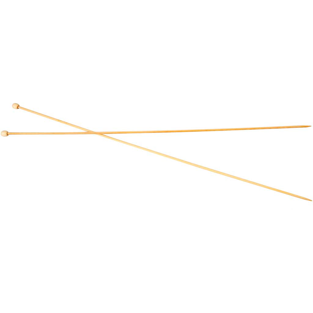 Creativ Company Stricknadeln, L: 35 cm, Stärke 2,5 mm, 1 Paar