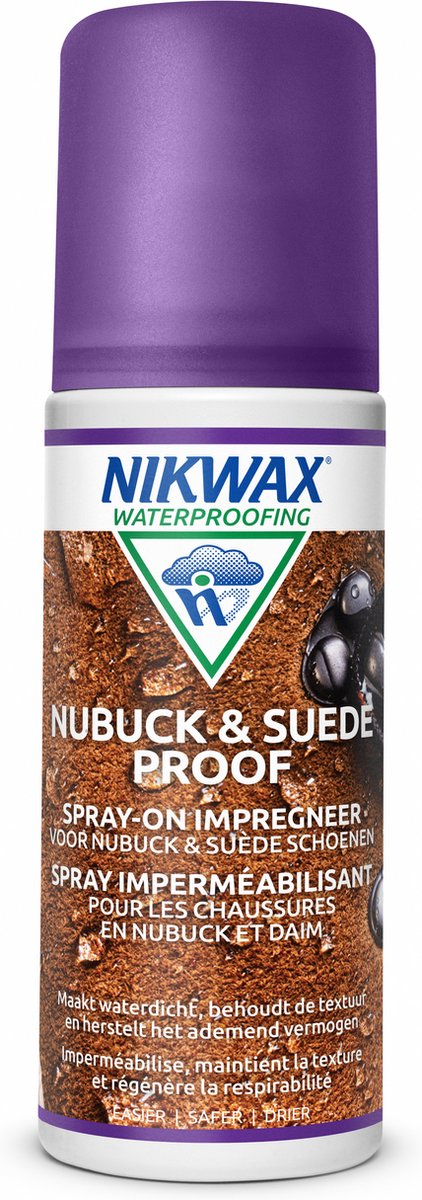 Nikwax Nubuk-Wildleder-beständiges Imprägniermittel zum Aufsprühen – 125 ml