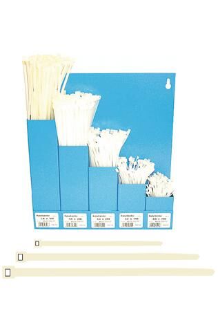 Dresselhaus Kabelbinder-Sortiment Kabelbaum Wandregal natur,5-fach,Auto