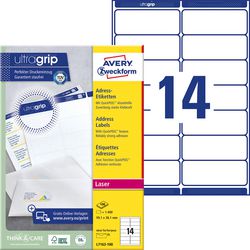 Adressetiketten Avery Zweckform Quickdry weiß