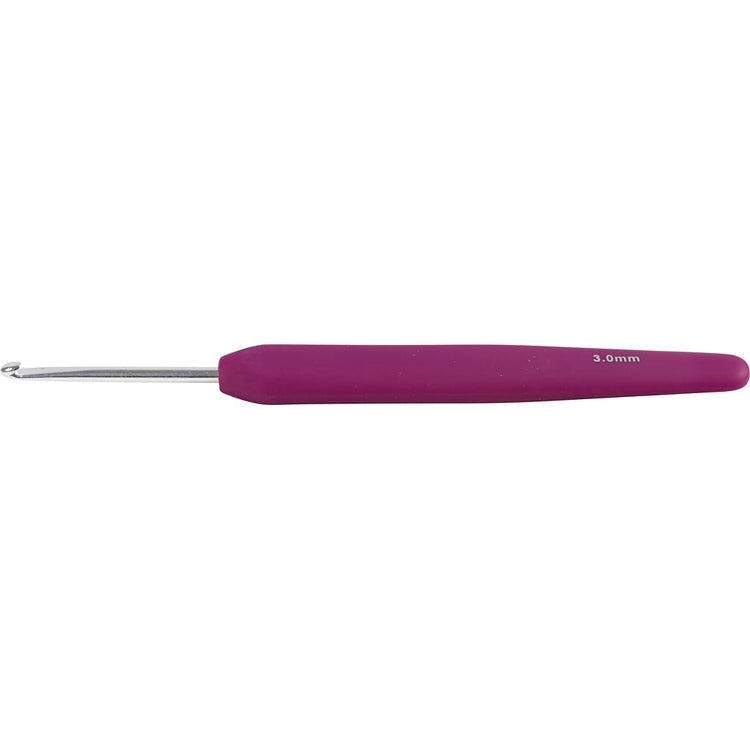 Creativ Company Häkelnadeln, Größe 3, L: 13,3 cm, Größe 3 mm, lila, 1 Stück