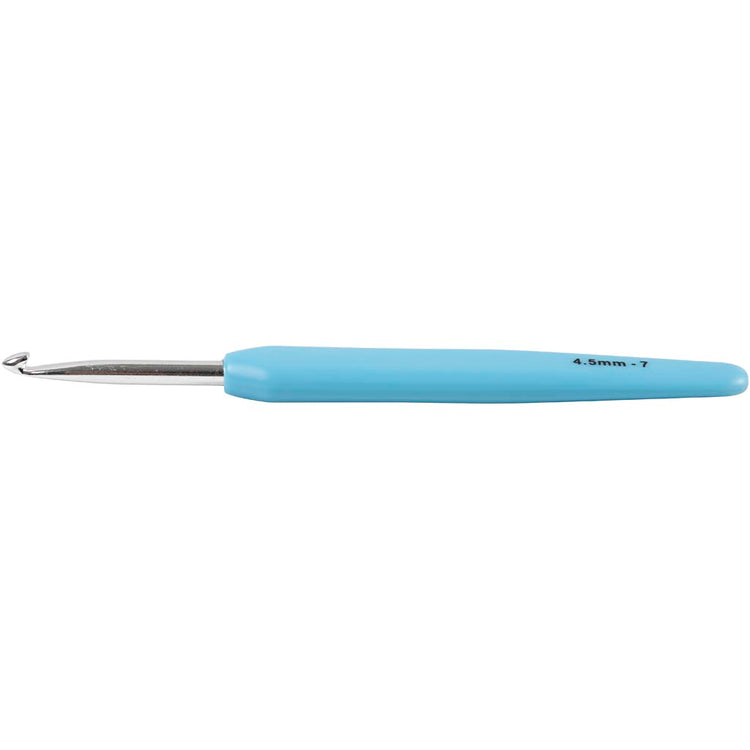 Creativ Company Häkelnadeln, Größe 4,5, L: 13,3 cm, Größe 4,5 mm, hellblau, 1 Stück