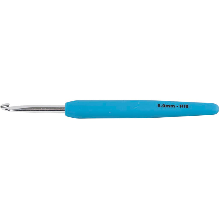 Creativ Company Häkelnadeln, Größe 5, L: 13,3 cm, Größe 5 mm, blau, 1 Stück