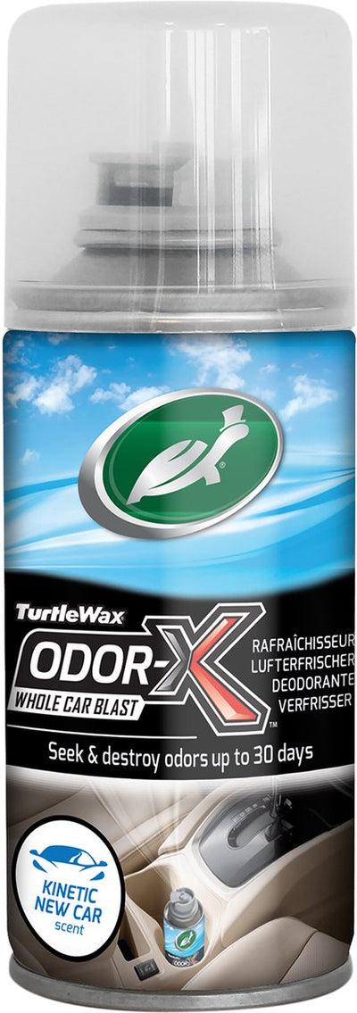 Turtle Wax Power Out Odor-X Whole Car Blast – entfernt schlechte Gerüche – zerstört Gerüche statt zu überdecken – wunderbarer frischer Neuwagenduft – bis zu 30 Tage – 100 ml