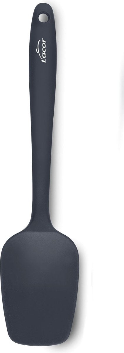 Lacor rechteckiger Löffel – Silikon – 27,5 cm – grau – BPA-frei