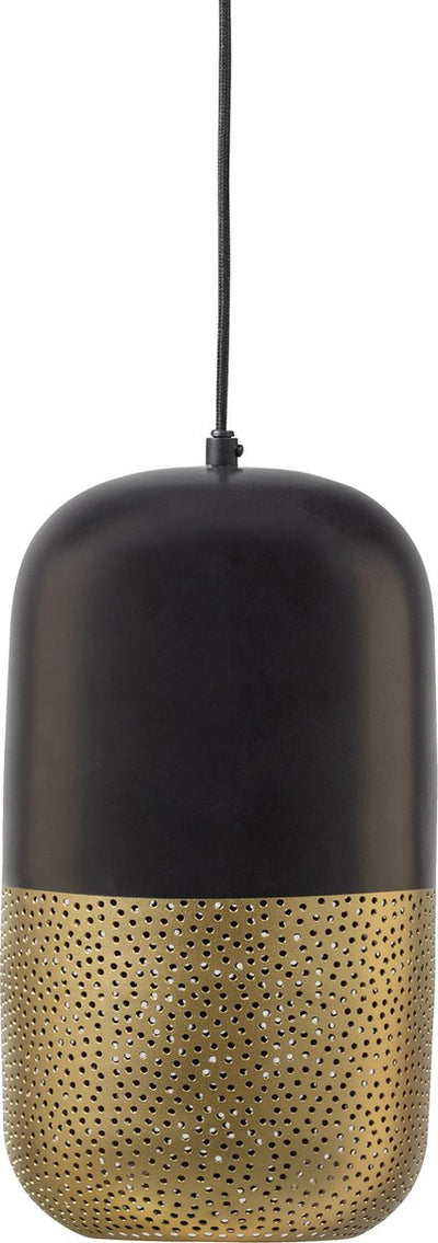 Woood Tirsa Hängelampe – Metall – schwarzes Messing – 36 x 20 x 20