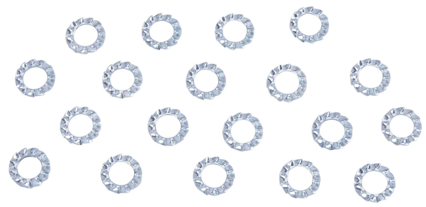 Dresselhaus -Lüfterscheiben bilden einen DIN 6798, D = 6 mm, 20 Stcs.
