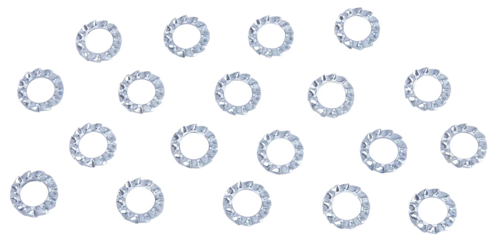 Dresselhaus -Lüfterscheiben bilden einen DIN 6798, D = 6 mm, 20 Stcs.