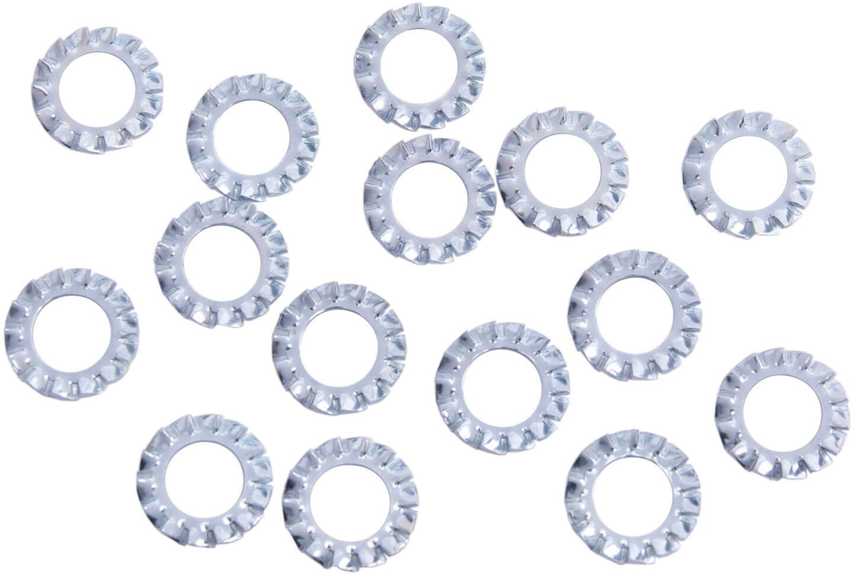 Dresselhaus -Lüfterscheiben bilden einen DIN 6798, D = 8 mm, 15 Stcs.
