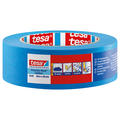 Tesa Professional 1061932 – 4440 Präzisionsmaske, 50 m x 38 mm | 4 Stück