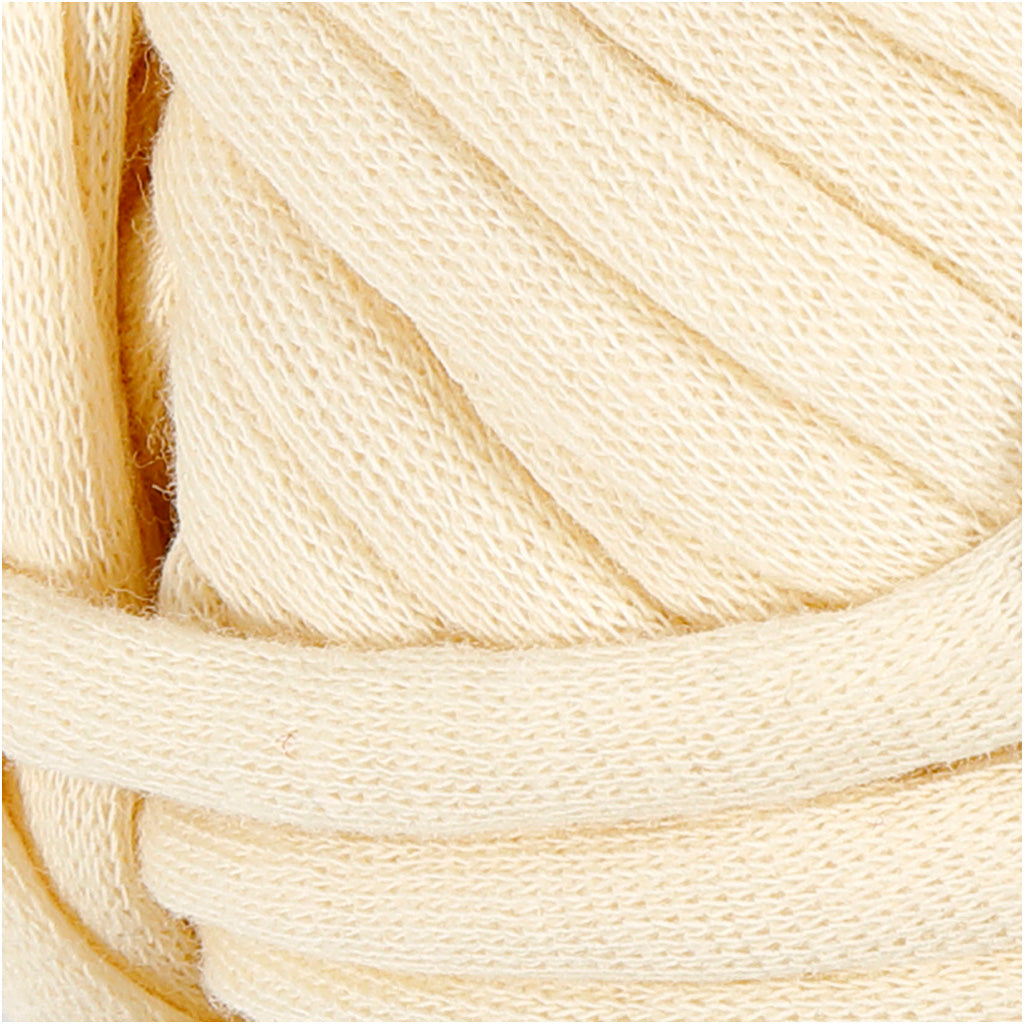 Creativ Company Textilgarn, L: 45 m, gebrochenes Weiß, 100 g, 1 Knäuel