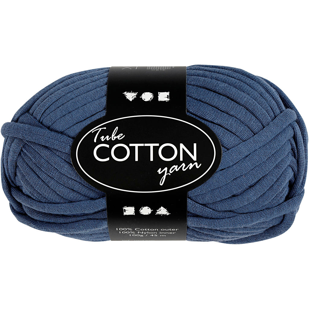 Creativ Company Textilgarn, L: 45 m, dunkelblau, 100 g 1 Knäuel